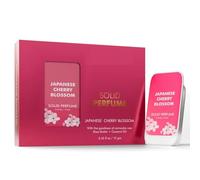 THE LOVE Coo-. Japanese Cherry Blossom Solid Perfume for Men & Women | Long-Lasting Floral Fragrance Balm | Alcohol-Free, Travel-Friendly, Pocket Perfume Stick | Luxury Scent - 12gm