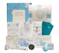 The Love Crate Co. Tide : the gift baskets for women are available in all types, but these gifts for sea lovers with heavenly lavender and vanilla candles, bath bombs