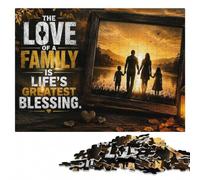 The Love of a Family is Life's Greatest Bless Jigsaw Puzzle, 300 Pieces | Shared puzzle time: solo or shared leisure on quiet evenings.