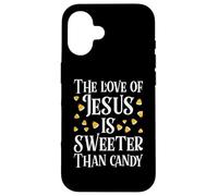 The Love Of Jesus Is Sweeter Than Candy Christian Halloween Case for iPhone 16