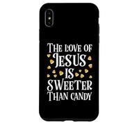 The Love Of Jesus Is Sweeter Than Candy Christian Halloween Case for iPhone XS Max