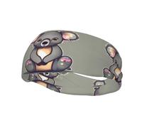 The Lovely Koala Headband Hair Sweat Headband Head Wrap Hair Non-Slip Stretchable Washable Makeup Headband
