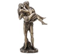 The Lovers Bronze Finished Man Carrying Woman Nude Statue