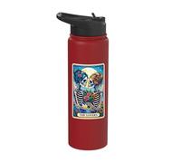 The Lovers Lesbian Tarot Card Stainless Steel Insulated Water Bottle