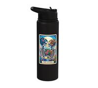 The Lovers Lesbian Tarot Card Stainless Steel Insulated Water Bottle