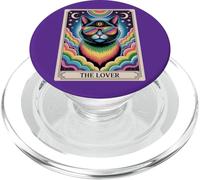 The Lovers Mystic Cat Ally - LGBTQ Rainbow Tarot Pride Art PopSockets PopGrip for MagSafe