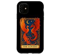 The Lovers Phoenix Dragon Tarot Card Eternal Love Rebirth Case for iPhone 11