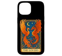 The Lovers Phoenix Dragon Tarot Card Eternal Love Rebirth Case for iPhone 15
