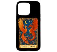 The Lovers Phoenix Dragon Tarot Card Eternal Love Rebirth Case for iPhone 15 Pro Max