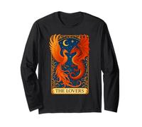 The Lovers Phoenix Dragon Tarot Card Eternal Love Rebirth Long Sleeve T-Shirt