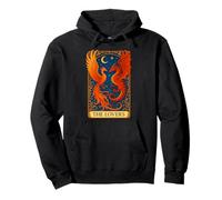 The Lovers Phoenix Dragon Tarot Card Eternal Love Rebirth Pullover Hoodie