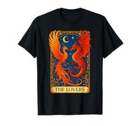 The Lovers Phoenix Dragon Tarot Card Eternal Love Rebirth T-Shirt