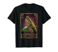 The Lovers Praying Mantis Gothic Tarot Card T-Shirt