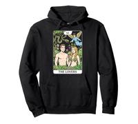 The Lovers Tarot Card Couple Retro Comic Book Garden Of Eden Pullover Hoodie