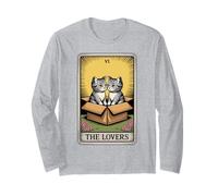 The Lovers Tarot Card Cuddling Cats Cat Long Sleeve T-Shirt