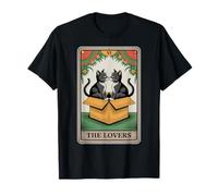 The Lovers Tarot Card Cuddling Cats Cat T-Shirt