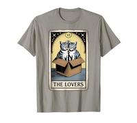 The Lovers Tarot Card Cuddling Cats Cat T-Shirt