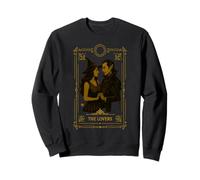 The Lovers Tarot Card Halloween Vintage Witch Vampire Spooky Sweatshirt