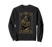 The Lovers Tarot Card Halloween Vintage Zombie Spooky Gothic Sweatshirt