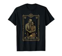 The Lovers Tarot Card Halloween Vintage Zombie Spooky Gothic T-Shirt