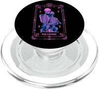 The Lovers Tarot Card Occult Astrology Skull Pink PopSockets PopGrip for MagSafe