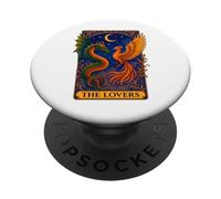 The Lovers Tarot Card Phoenix Dragon Major Arcana Mystical PopSockets Adhesive PopGrip
