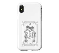 The Lovers Tarot Card Skeleton Gothic Tarot Reading Witchy Case for iPhone X/XS