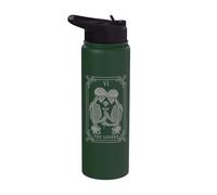 The Lovers Tarot Card Skeleton Gothic Tarot Reading Witchy Stainless Steel Insulated Water Bottle