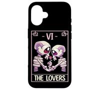 The Lovers Tarot Card Skeleton Pastel Goth Kawaii Case for iPhone 16