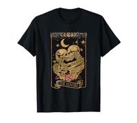 'The Lovers' Tarot Card with Kissing Skeletons T-Shirt