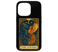 The Lovers Twin Flame Phoenix Dragon Tarot Card Soulmate Case for iPhone 13 Pro
