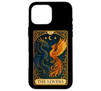 The Lovers Twin Flame Phoenix Dragon Tarot Card Soulmate Case for iPhone 16 Pro Max