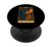 The Lovers Twin Flame Phoenix Dragon Tarot Card Soulmate PopSockets Adhesive PopGrip