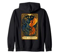 The Lovers Twin Flame Phoenix Dragon Tarot Card Soulmate Zip Hoodie