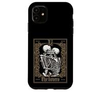 The Lovers Vintage Tarot Card Skeleton Case for iPhone 11