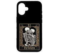 The Lovers Vintage Tarot Card Skeleton Case for iPhone 16