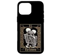 The Lovers Vintage Tarot Card Skeleton Case for iPhone 16 Pro Max