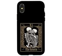 The Lovers Vintage Tarot Card Skeleton Case for iPhone X/XS