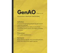 The Lovewhisper Journals - Generation Dictionary - GenAO: Notebook with funny quotes, Generation Absolute Overthinker, 120 pages, dotted, statement, hilarious gift, yellow