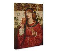 The Loving Cup By Dante Gabriel Rossetti Canvas Print | Gallery Wrapped 30mm Frame Wall Art | 20x14 inches | Ready to Hang | Classic Picture | Living Room Bedroom Lounge Office