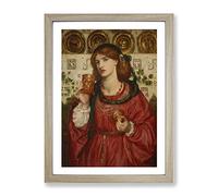 The Loving Cup By Dante Gabriel Rossetti Classic Painting Framed Print | A4 Oak Framed Wall Art | Ready to Hang | Classic Historical Picture | Living Room Bedroom Lounge Office