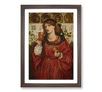 The Loving Cup by Dante Gabriel Rossetti Framed Print | A2 Walnut Framed Wall Art | Ready to Hang | Modern Nature Picture | Living Room Bedroom Lounge Office