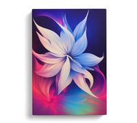 The Loving Flower Canvas Print | Gallery Wrapped 30mm Frame Wall Art | 30x20 inches | Ready to Hang | Modern Floral Picture | Living Room Bedroom Lounge Office