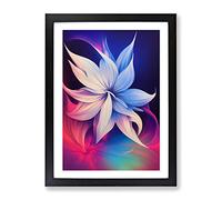The Loving Flower Framed Wall Art Print A2 Black