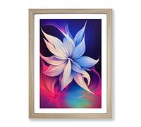 The Loving Flower Framed Wall Art Print A2 Oak