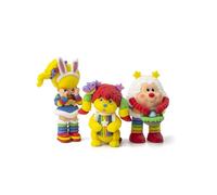 The Loyal Subjects Rainbow Brite 3-Pack Easter Spring Season 2.5-inch Cheebee Collectible Figure Set with Rainbow Brite, Twink & Puppy Brite