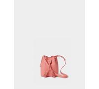 The Lucia Mini Leather Crossbody Bag OSPREY LONDON Peach One Size
