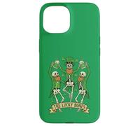 The Lucky Bones St. Patricks Day 2026 Dancing Skeletons Case for iPhone 15