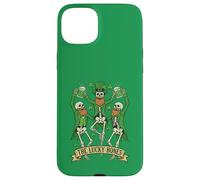 The Lucky Bones St. Patricks Day 2026 Dancing Skeletons Case for iPhone 15 Plus
