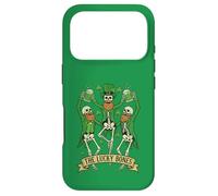 The Lucky Bones St. Patricks Day 2026 Dancing Skeletons Case for iPhone 17 Pro
